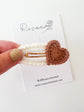 Chocolate Heart Crochet Clip