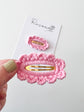 Intense Pink Crochet Clip