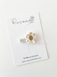 Single Beige Flower Crochet Clip