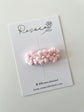 Baby Pink Trio Pearl Flower Crochet Clip