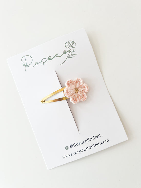 Rose Flower Snap Clip