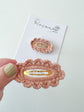 Dusky Pink Crochet Clip