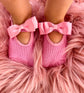 Baby Pink Ballerina Lace Bow Socks