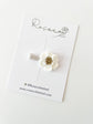 Single White Flower Crochet Clip