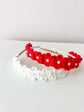 Ecru Crochet Pearl Headband