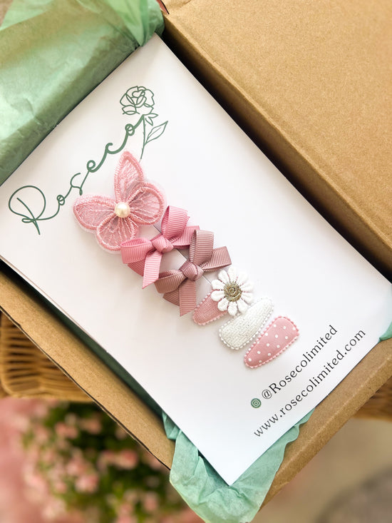 First birthday Hair Clip Set