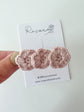 Pink Trio Flower Crochet Clip