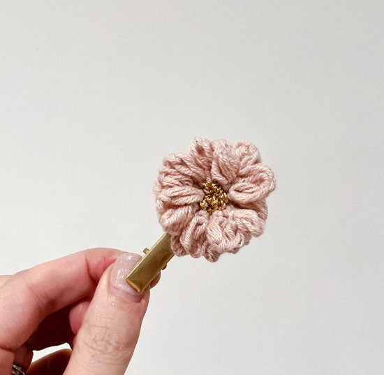 Pink Flower Clip