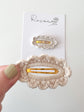 Beige Crochet Clip