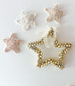 Pink Christmas Star Snap Clip