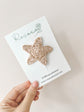 Pink Christmas Star Snap Clip