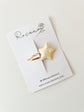 Yellow Glitter Star Snap Clip