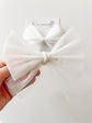 Tulle Bow- White