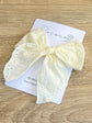 Beautiful Cotton Large Yellow Bow