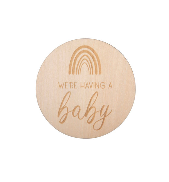 Baby Rainbow Announcement Plaque