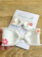 Floral Detailed Cotton Bow