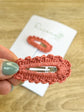 Crochet Rose Pink Snap Clip