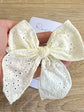 Beautiful Cotton Large Yellow Bow